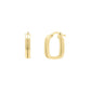 14K Square Tube Hoop Earrings