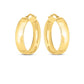 14K Wedding Band Hoops