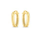 14K Double Oval Hoops