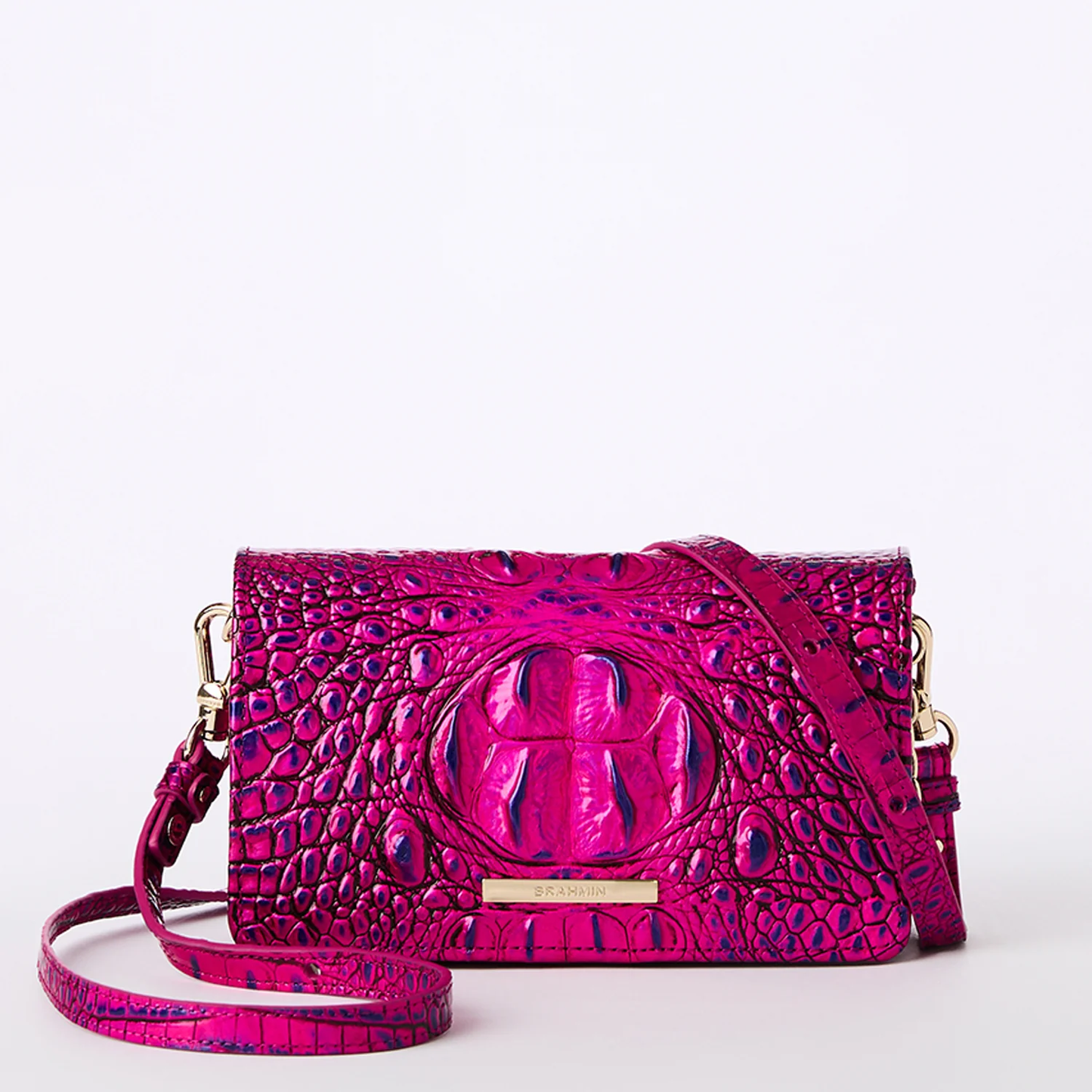 Brahmin Melbourne Collection Minuette Crossbody, Voltage Violet