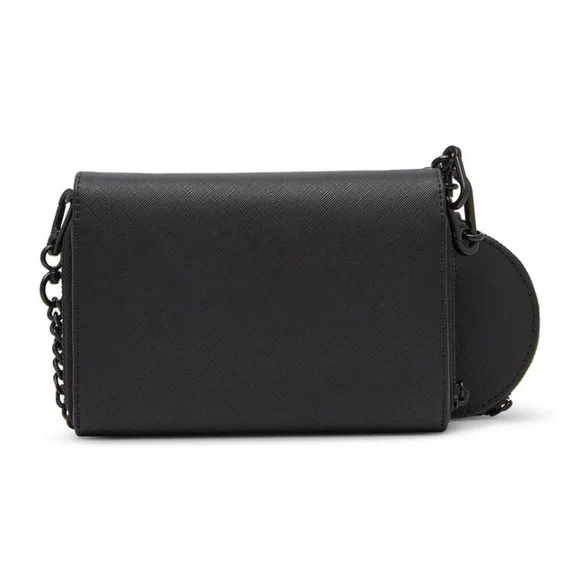 Steve Madden Carina Crossbody Wallet Boxed Gift Set, Black