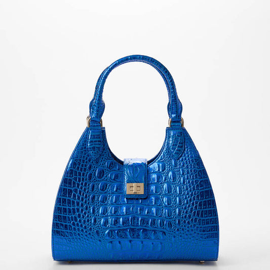 Brahmin Melbourne Collection Adrian Shoulder Bag, Cobalt Potion