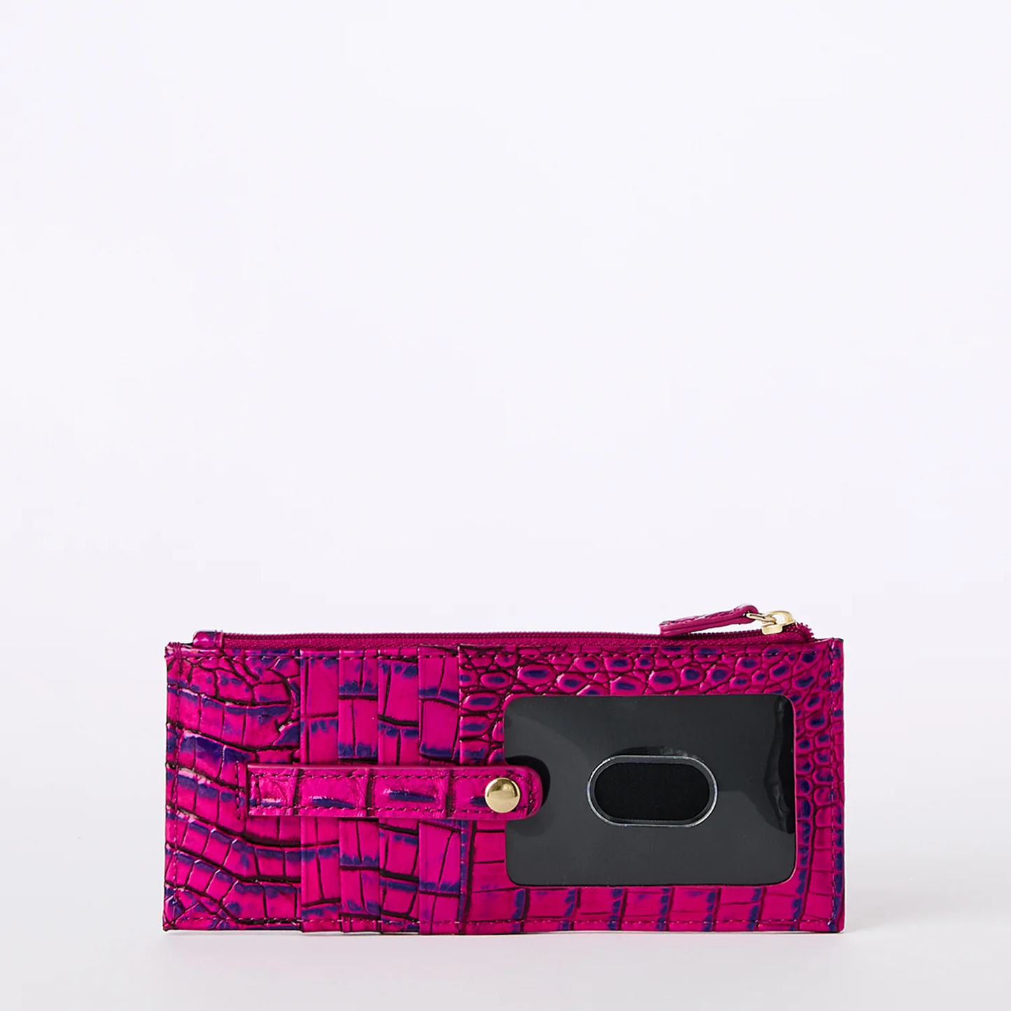 Brahmin Melbourne Collection Credit Card Wallet, Voltage Violet