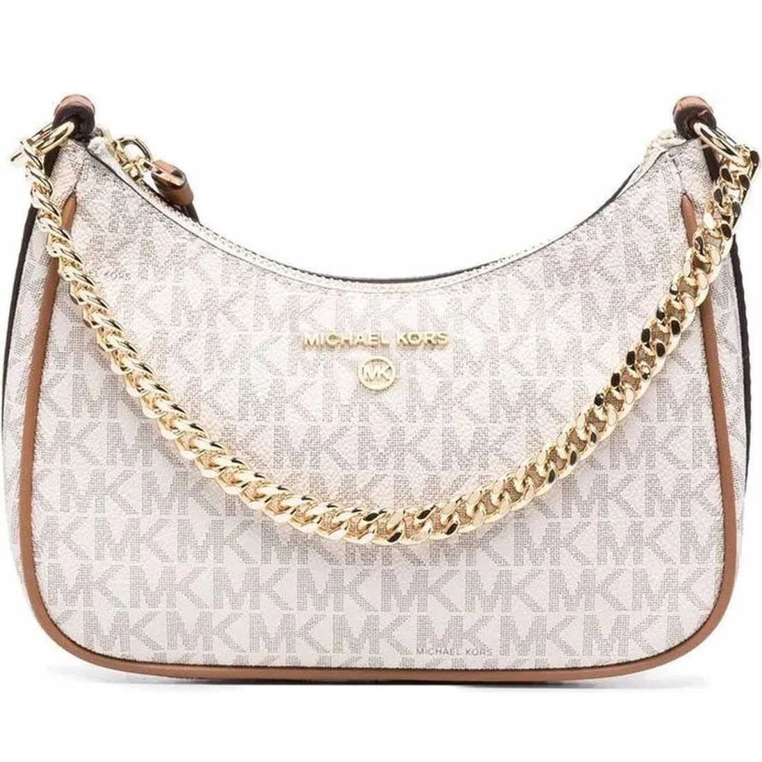 Michael Kors Jet Set Charm Small Pochette, Signature Vanilla