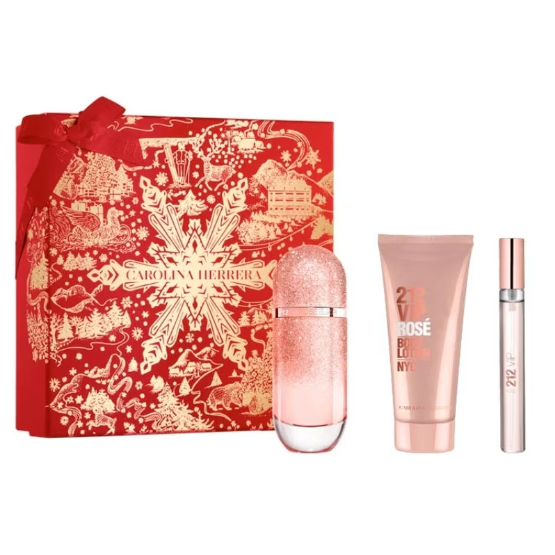 CAROLINA HERRERA - 212 VIP Rose 3 Piece Gift Set