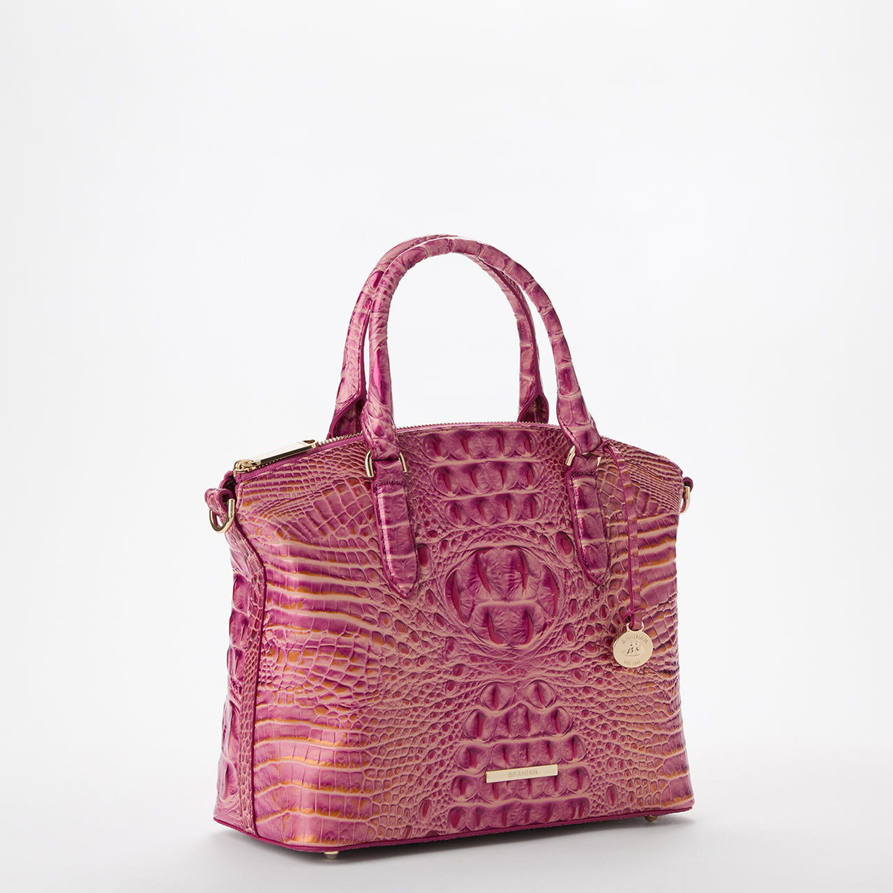 Brahmin Melbourne Collection Duxbury Satchel, Rouge Blush