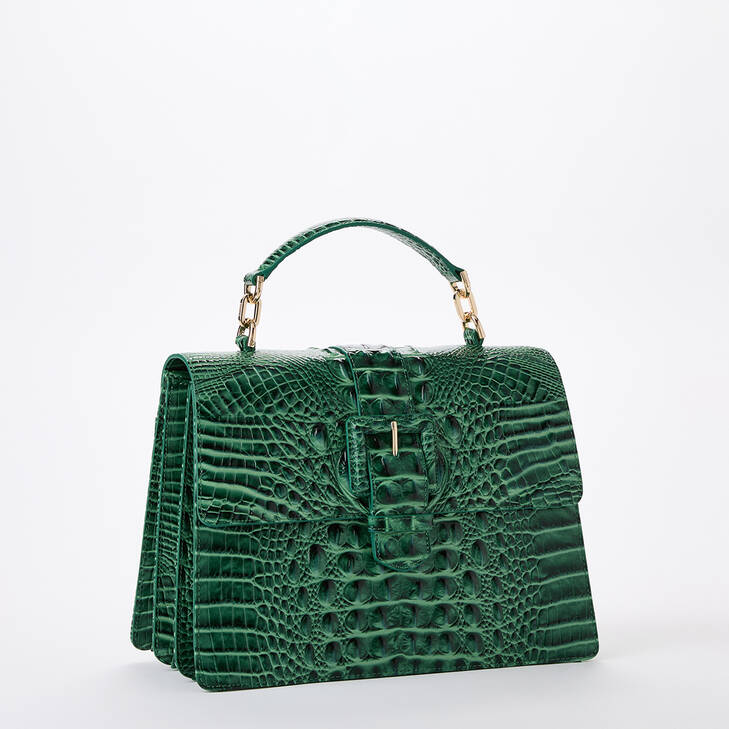 Brahmin Melbourne Collection Hallie Satchel, Parakeet