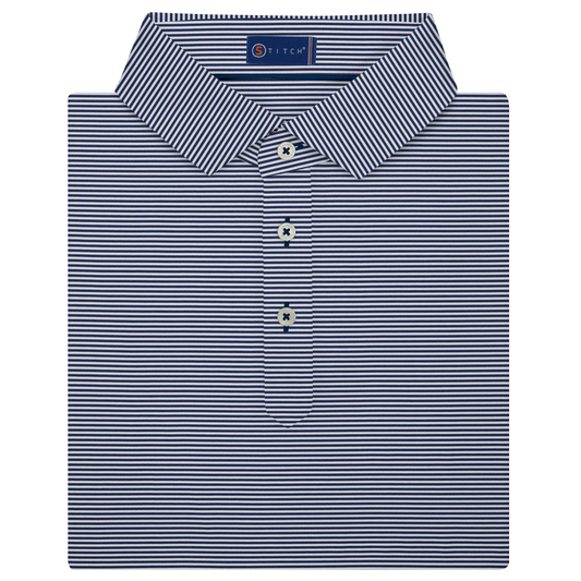 Stitch Atlantic Stripe Polo, Navy