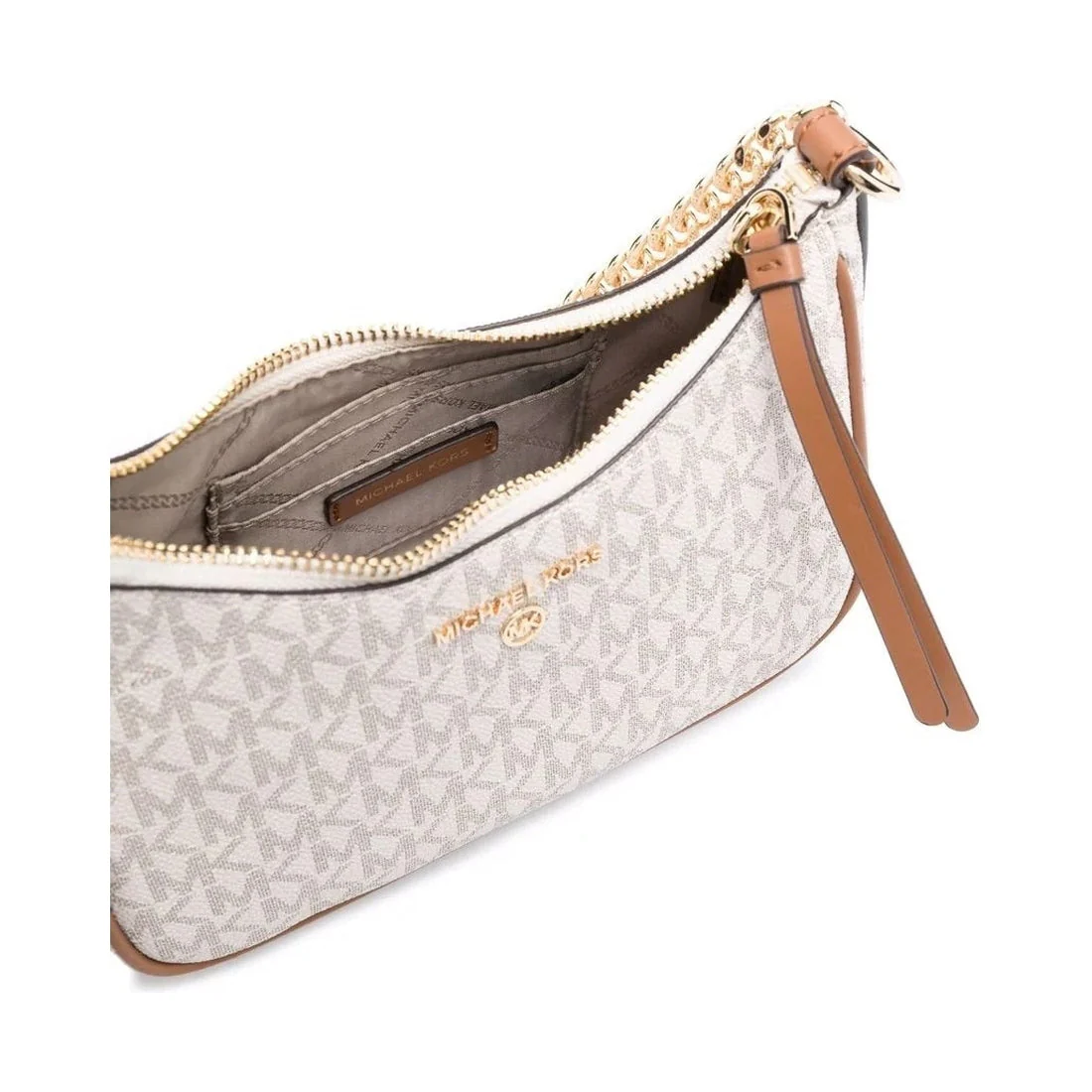 Michael Kors Jet Set Charm Small Pochette, Signature Vanilla