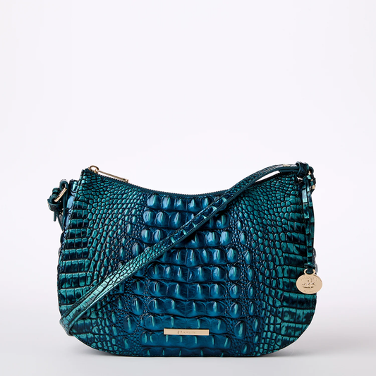 Brahmin Melbourne Collection Shayna Crossbody, Blue Patina