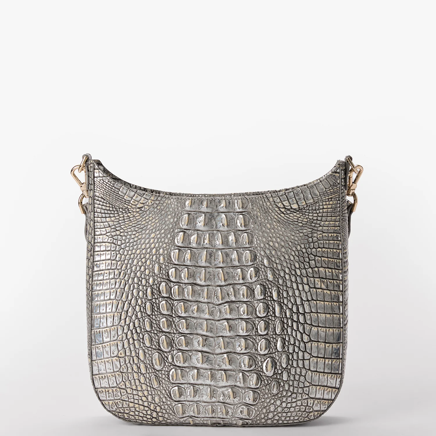 Brahmin Melbourne Collection Leia Crossbody, Chrome