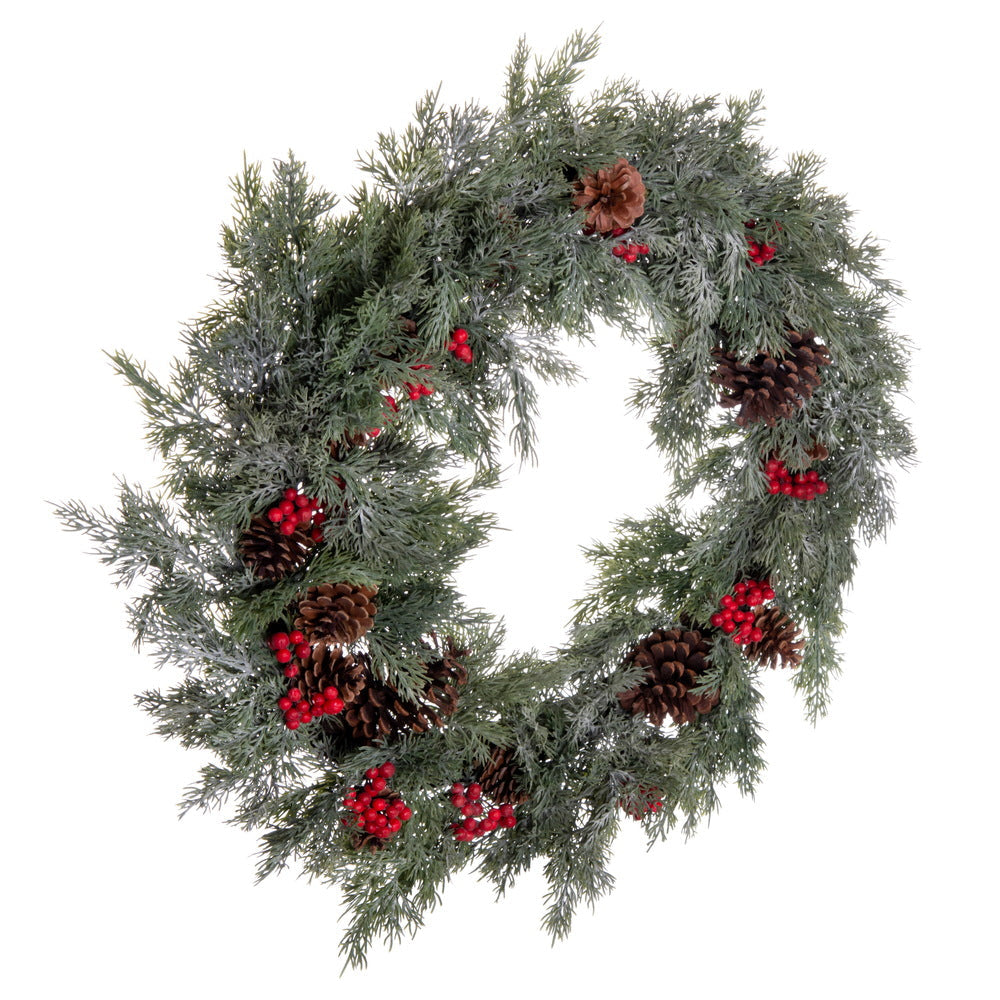 Artificial Cyprus Berry Wreath