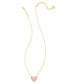 Kendra Scott Ari Heart Pendant Necklace, Bubblegum Pink Opal