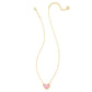 Kendra Scott Ari Heart Pendant Necklace, Bubblegum Pink Opal