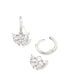 Kendra Scott Blair Butterfly Huggie Earrings, White Crystal