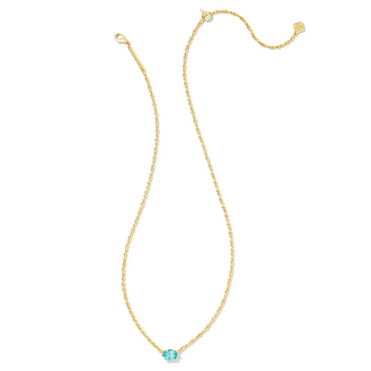 Kendra Scott Cailin Pendant, Aqua Crystal