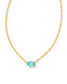 Kendra Scott Cailin Pendant, Aqua Crystal