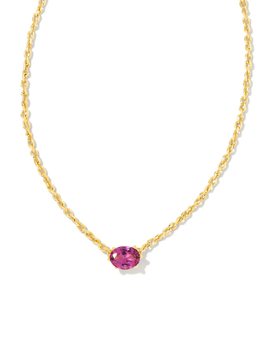 Kendra Scott Cailin Pendant, Purple Crystal