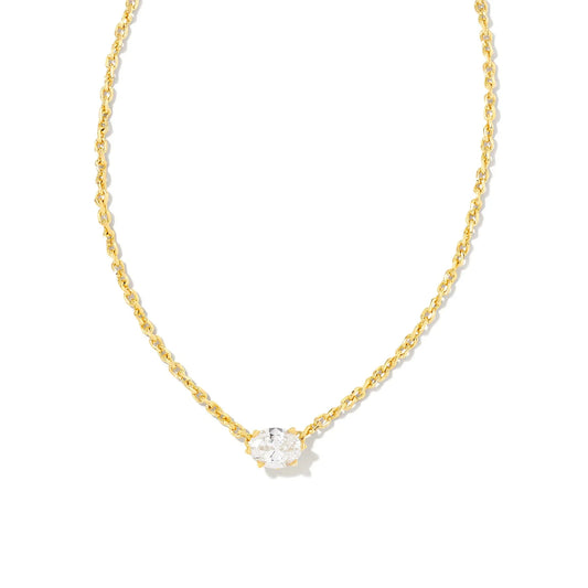 Kendra Scott Cailin Pendant, White Crystal