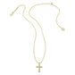 Kendra Scott Crystal Cross Necklace, Gold