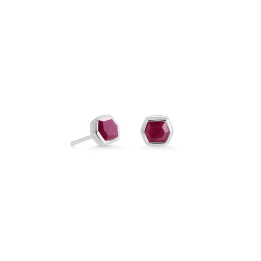 Kendra Scott Davie Stud Earrings, Ruby