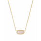 Kendra Scott Elisa Gold Pendant Necklace, Rose Quartz