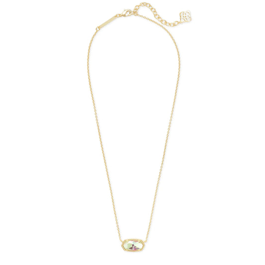 Kendra Scott Elisa Gold Pendant Necklace, Dichroic Glass