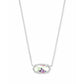 Kendra Scott Elisa Silver Pendant Necklace, Dichroic Glass