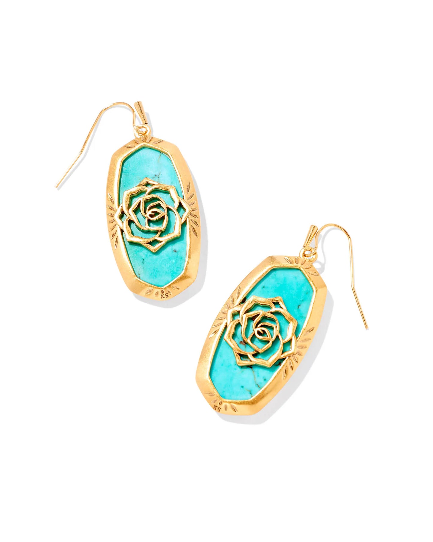 Kendra Scott Elle Vintage Earrings, Turquoise