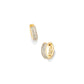 Kendra Scott Mikki Pave Huggie Earrings, Gold