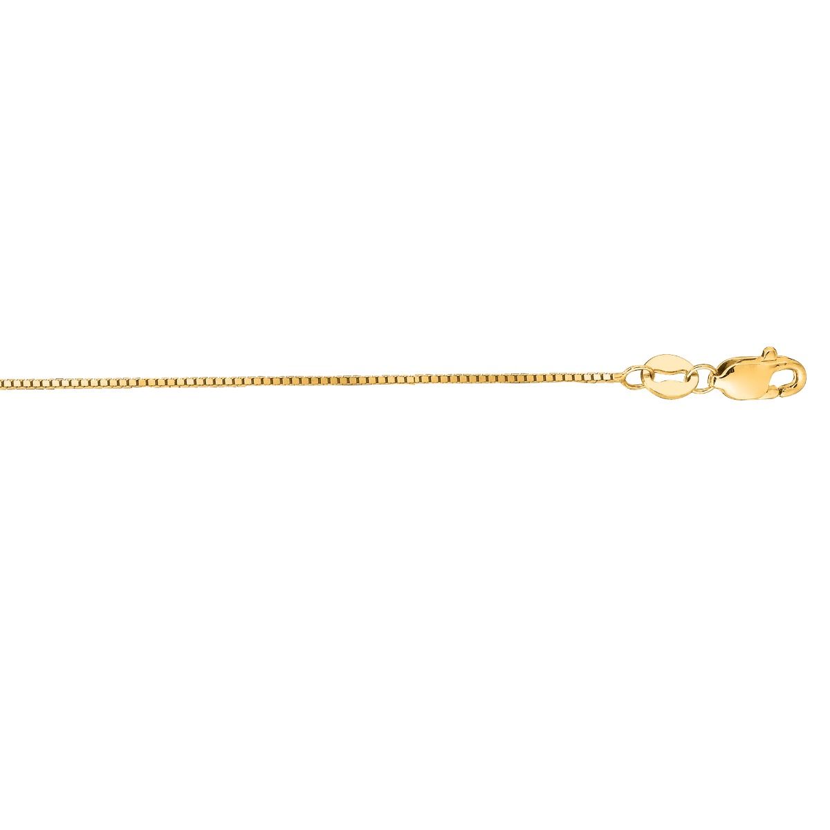 14K Classic Box Chain, 0.60mm