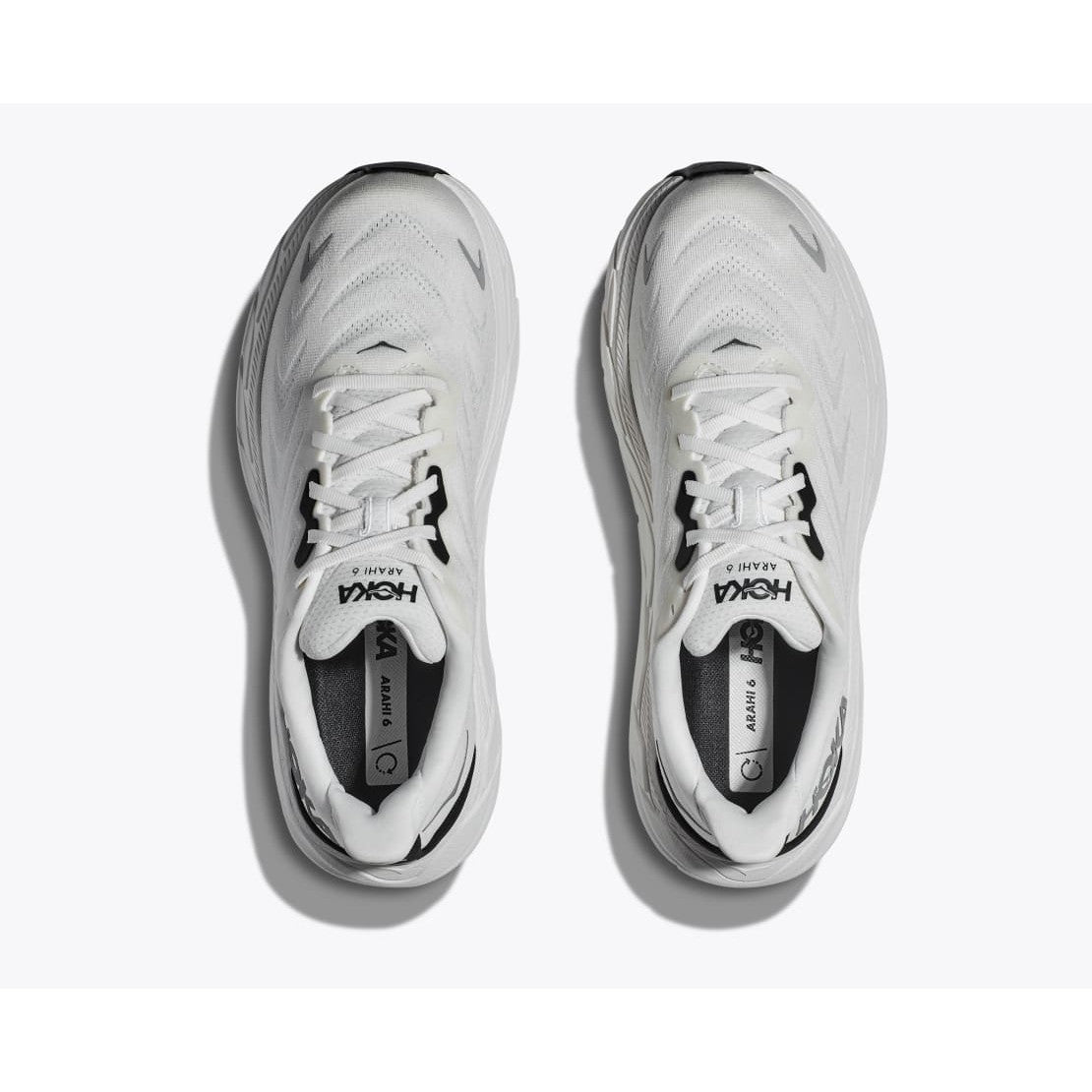 Hoka Arahi 6 Men's Sneaker, Blanc de Blanc