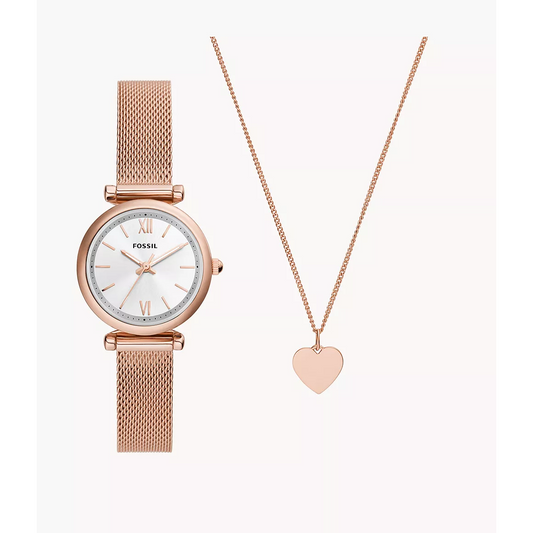 Fossil - Carlie Watch & Necklace Set