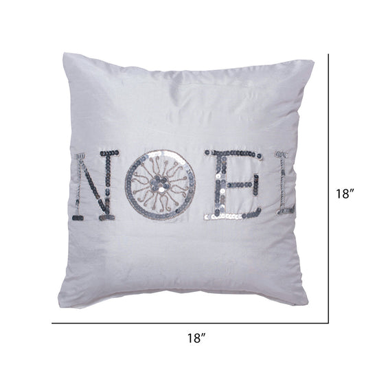 Noel Sequin & Silk Pillow