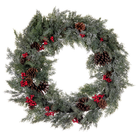Artificial Cyprus Berry Wreath
