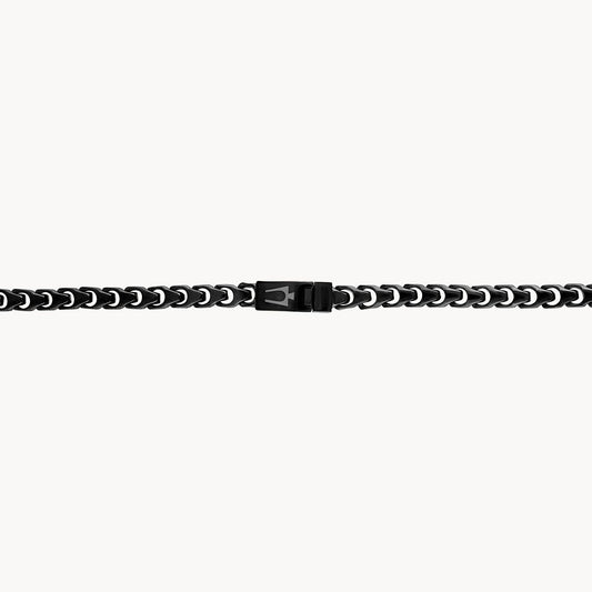 Bulova Link Chain Necklace, Black