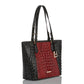 Brahmin Melbourne Collection Asher Tote, Vintage Red Stanza