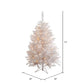 Sparkle White Spruce Pre Lit Artificial Tree, 3'5"