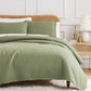 Small Squares Classic Quilt Set, Green