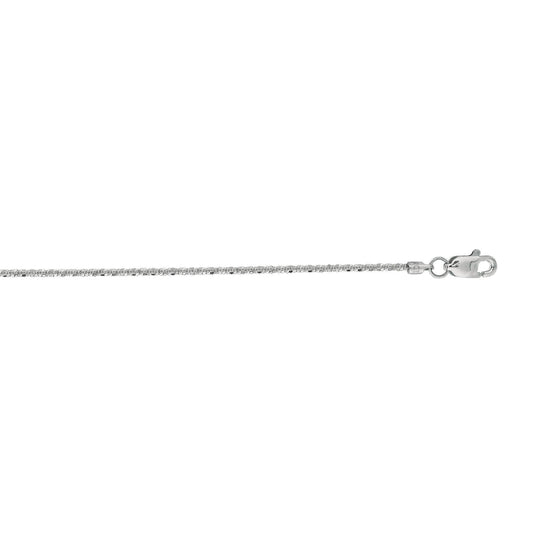 White 14K Sparkle Chain, 1.1mm